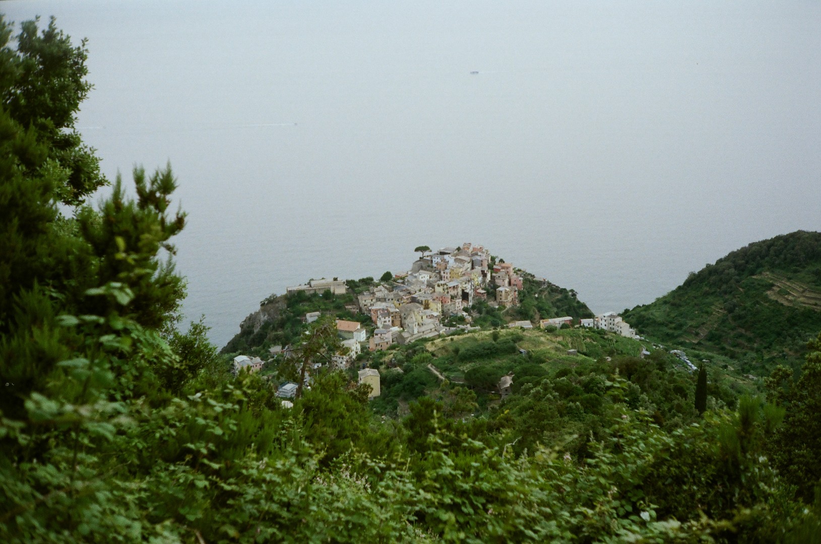 Heading down towards Corniglia after visiting the seaside vineyards.