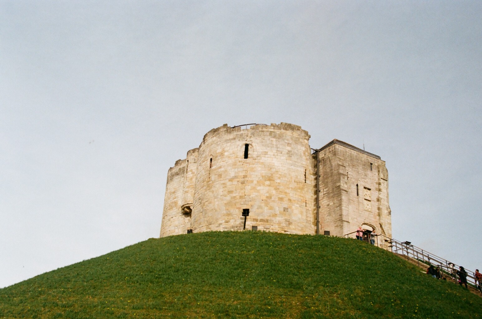 Cliffords Tower, an old Castle keep in York, England. 