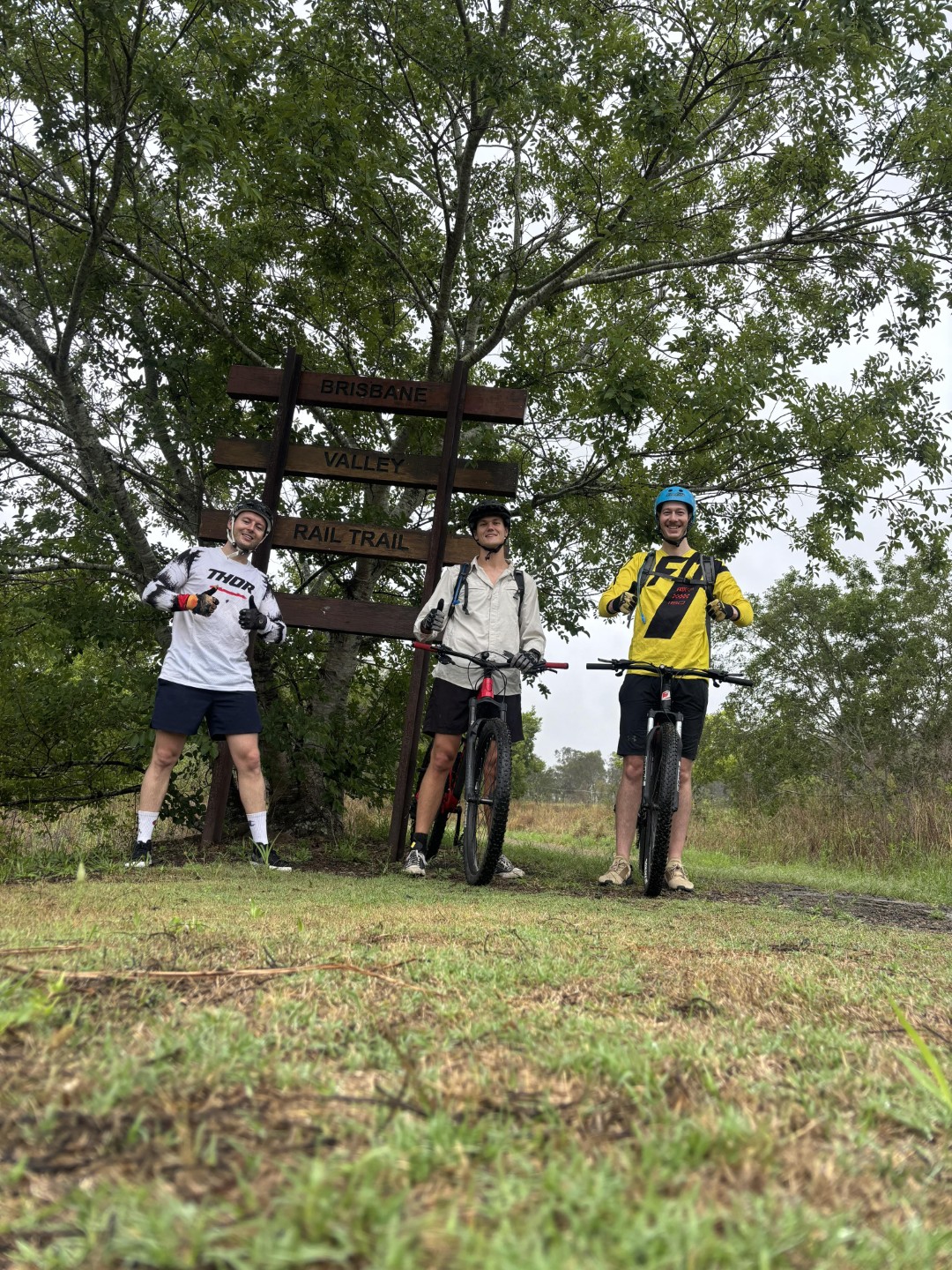 Reaping the rewards of a repaired bike, on a 50km adventure ride mates.