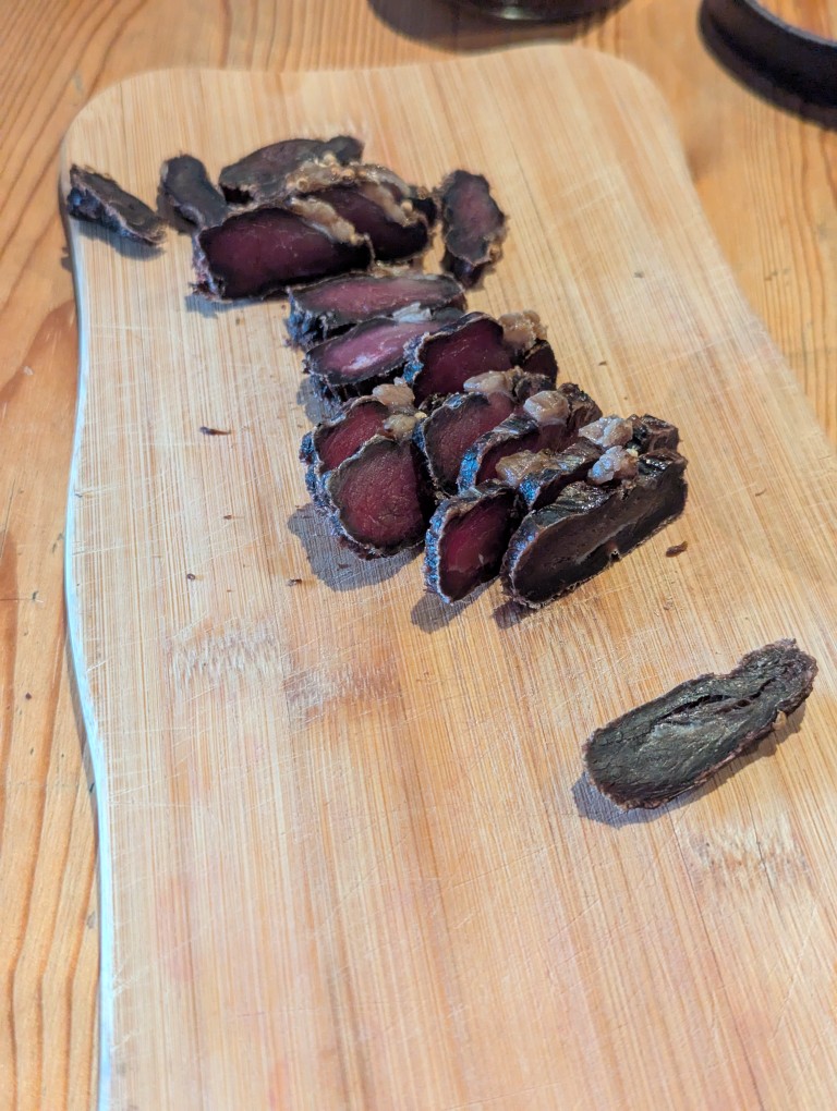 Some happy results of a biltong batch.